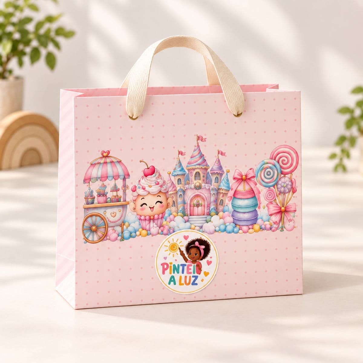 Sacolinha Personalizada Candy Color - Foto 1