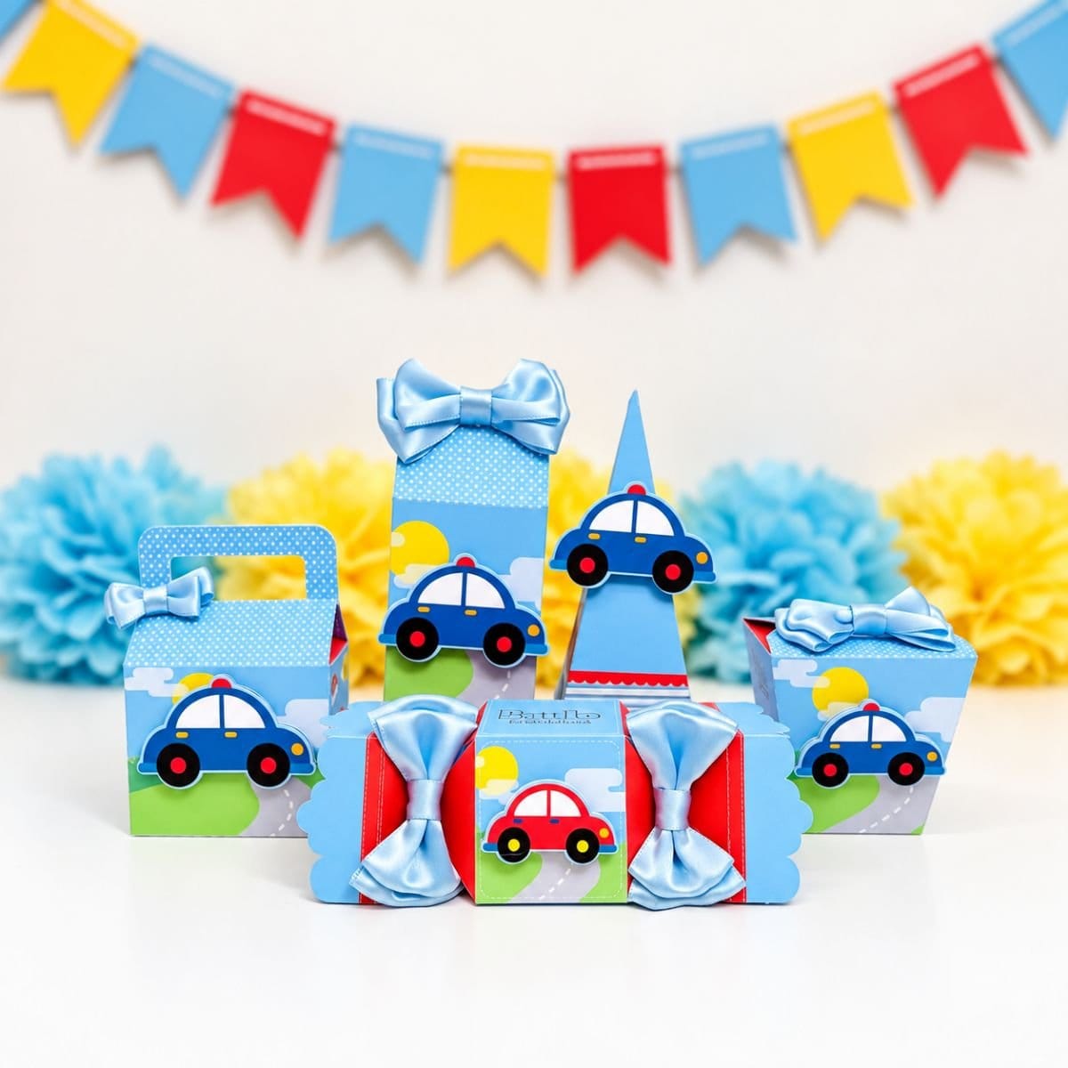 Kit Personalizado Carrinhos – 5 Caixinhas - Foto 1