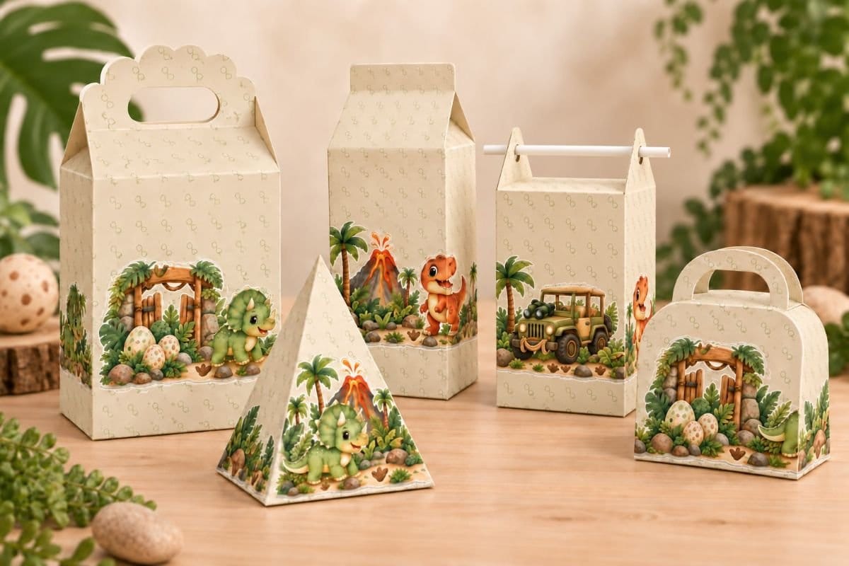 Kit Personalizado Dino Aventura – 5 Caixinhas - Foto 1