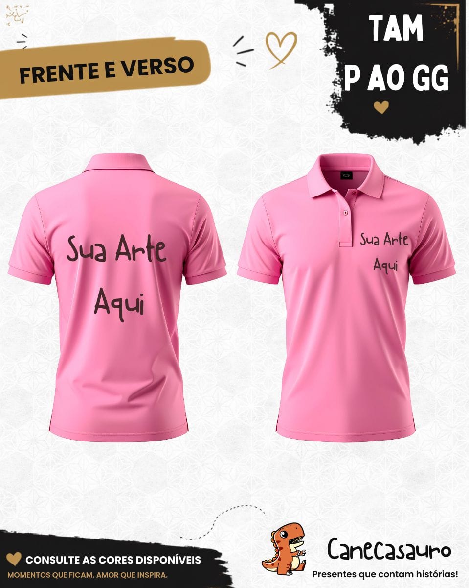 Camiseta polo masculina e faminina - Foto 6