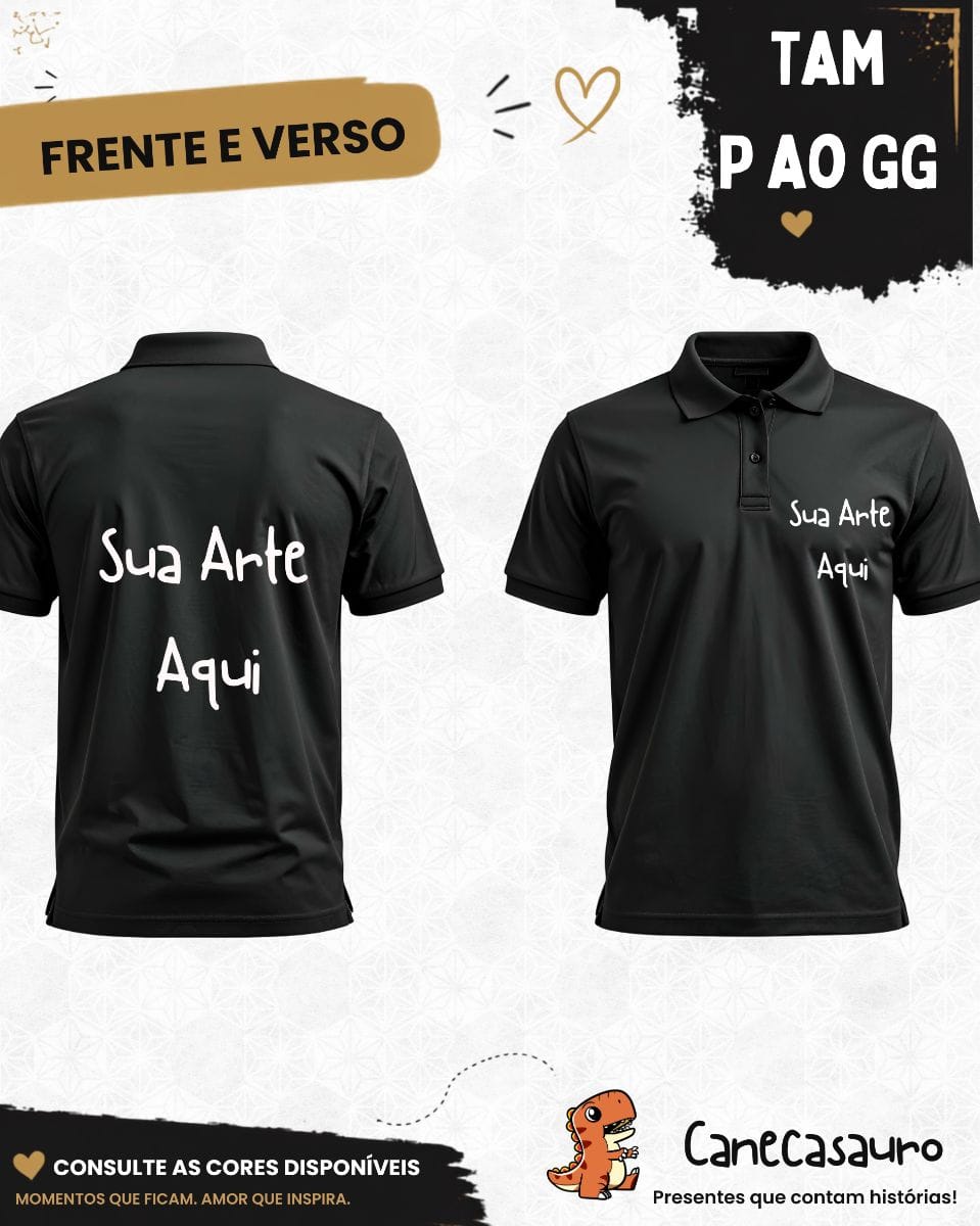 Camiseta polo masculina e faminina - Foto 1
