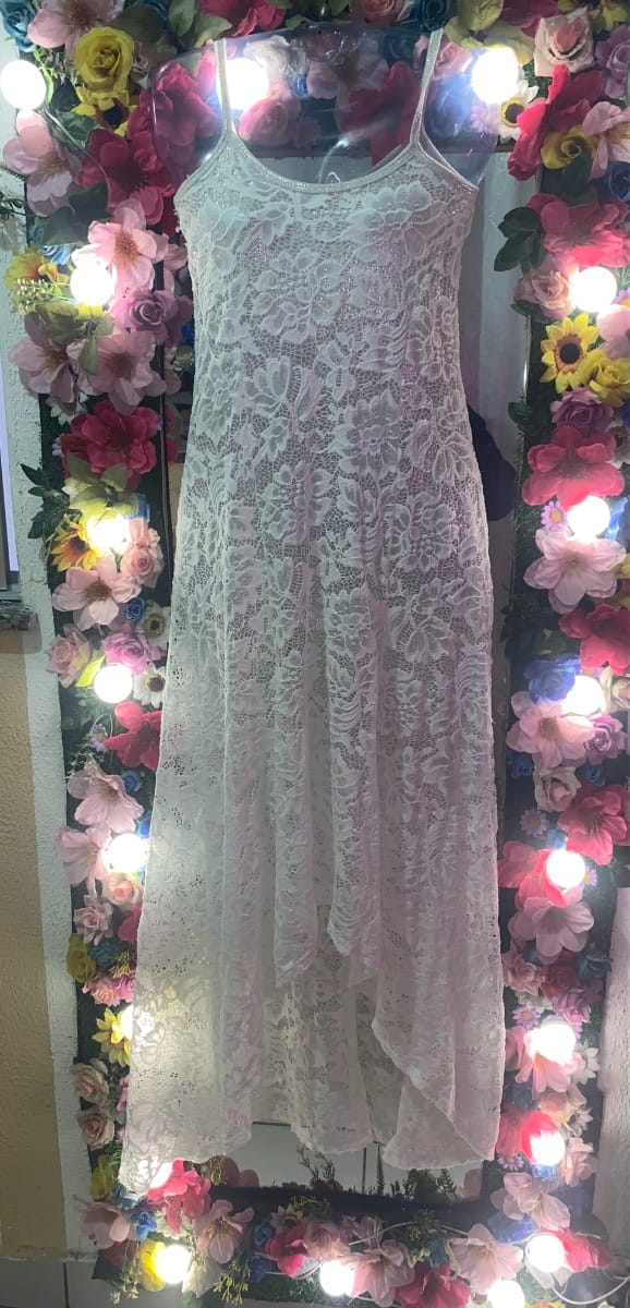 Vestido branco de renda - Foto 3