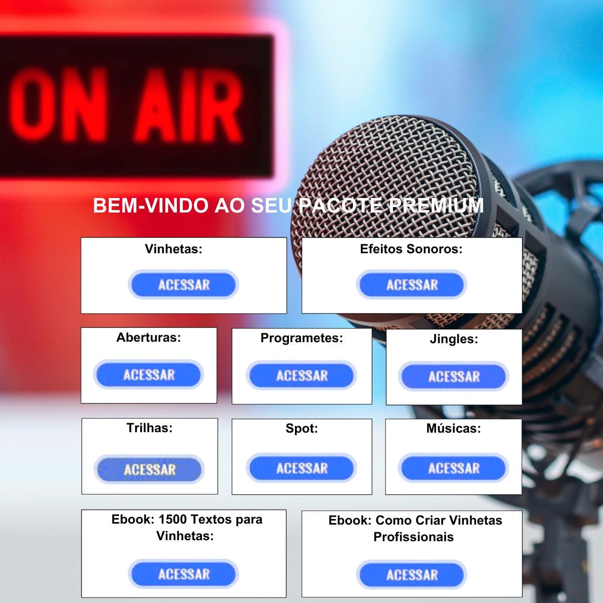 PACOTE COMPLETO VINHETAS PARA RADIO - Foto 1