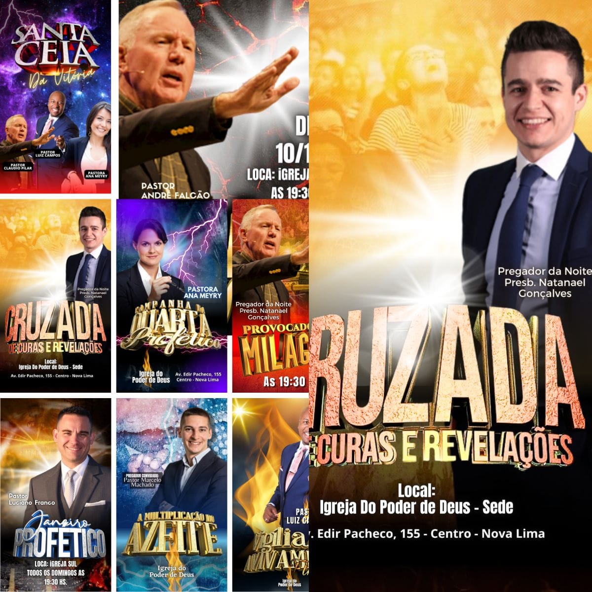 1200 ARTES CANVA EDITAVEIS PARA IGREJA - Foto 2