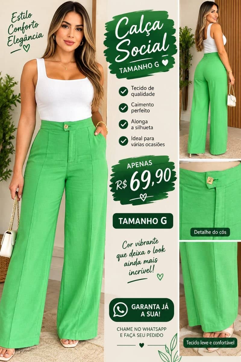 Calça em linho G