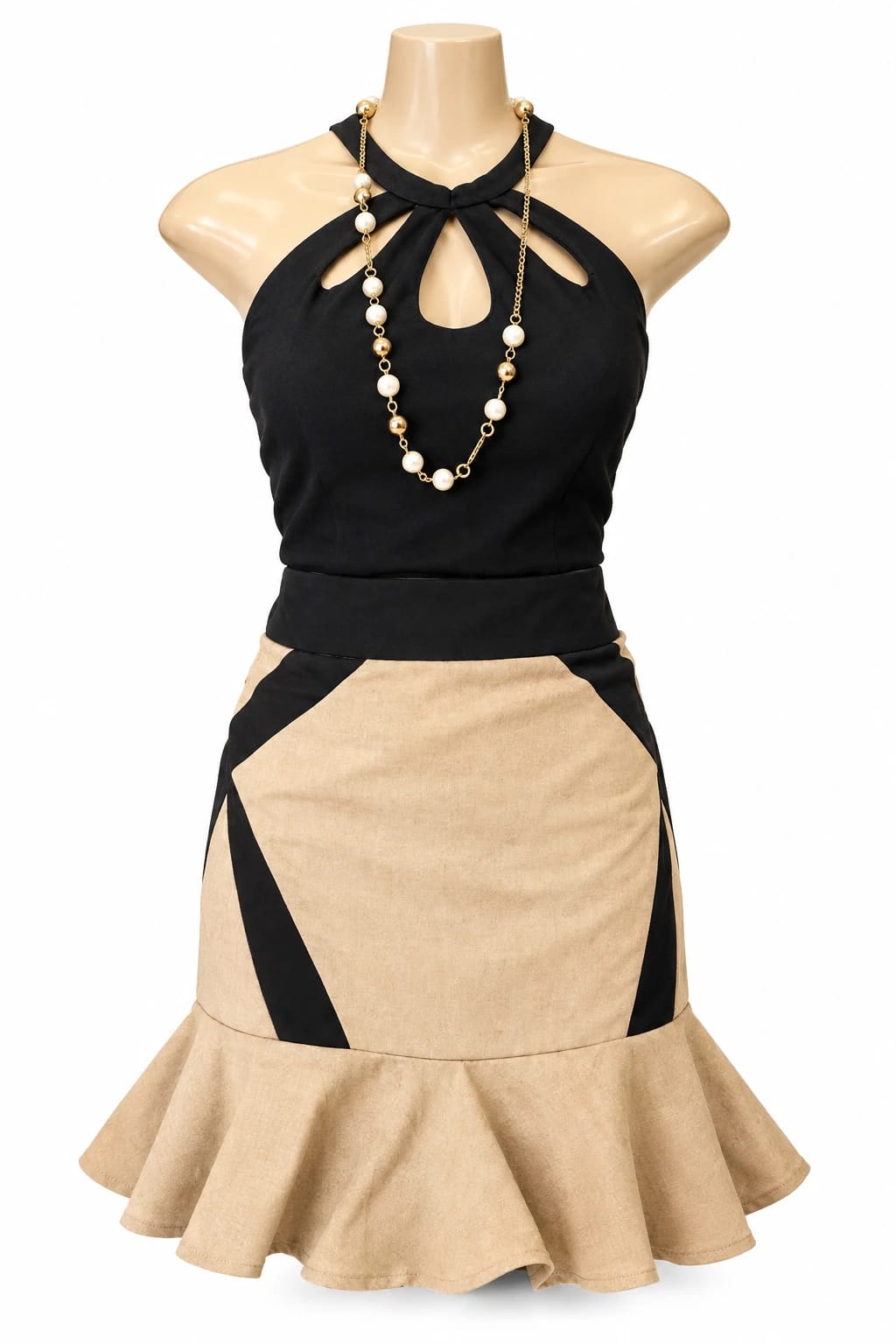 Conjunto Look Saia Sino e Blusinha Frente Única (Tam. P) - Foto 1