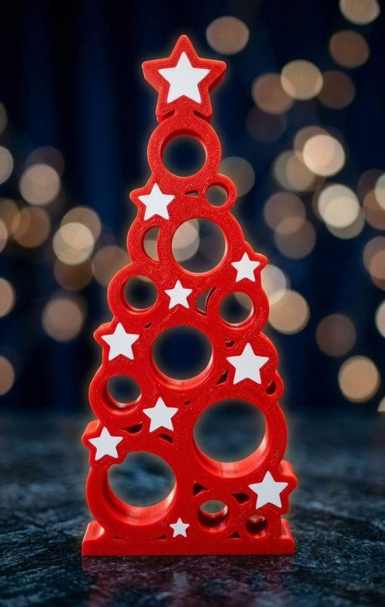 Trio Natalício "Magia das Estrelas": Árvores Decorativas Modernas - Foto 3
