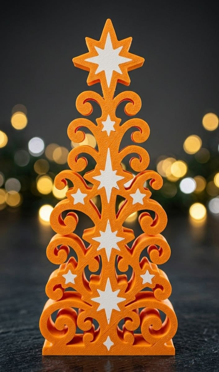 Trio Natalício "Magia das Estrelas": Árvores Decorativas Modernas - Foto 2