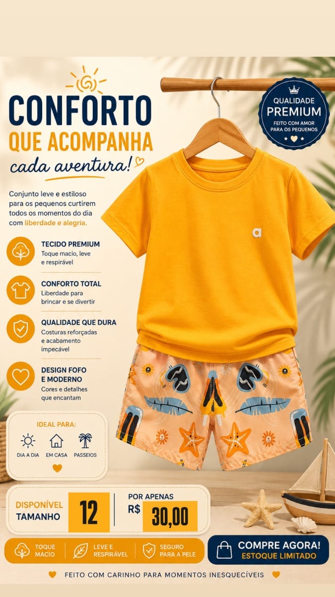 Conjunto Masculino - Foto 1