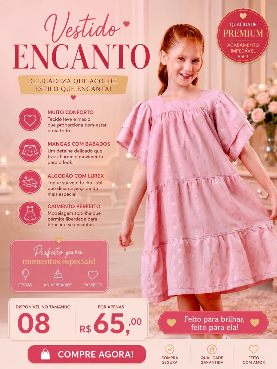 Vestido Infantil - Foto 2