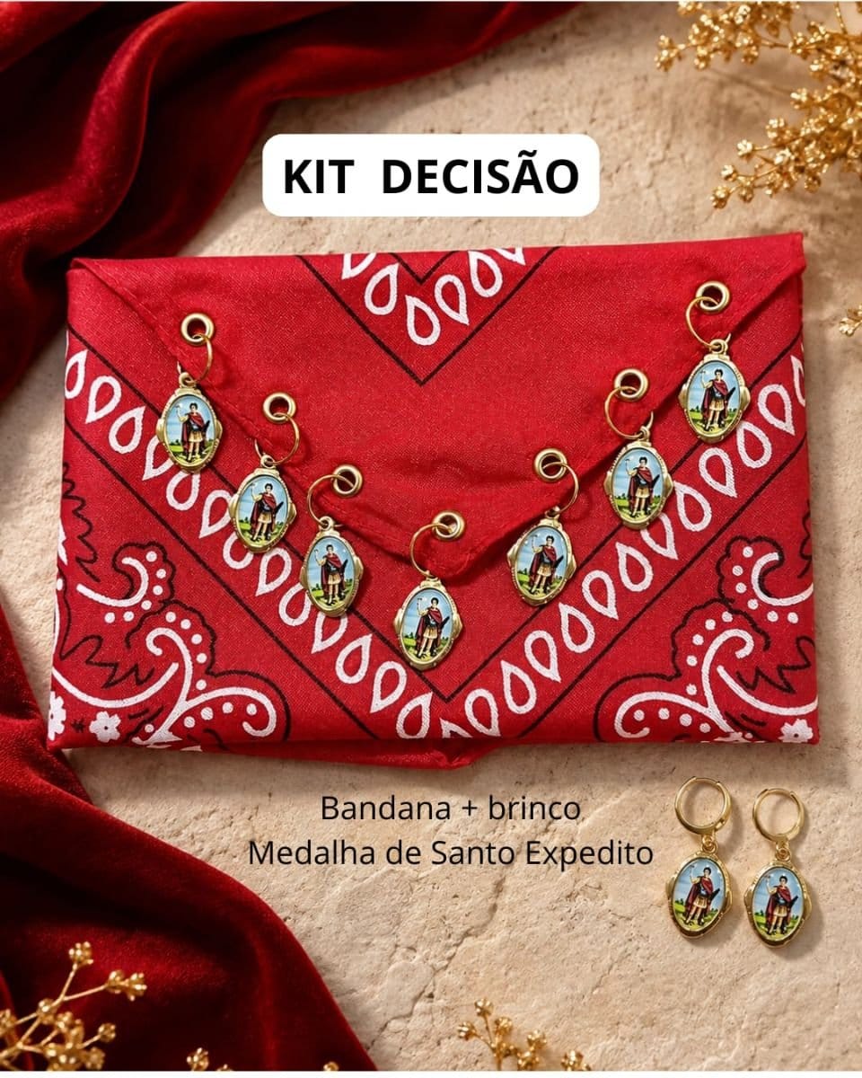 Bandana SANTO EXPEDITO ( KIT DECISÃO ) - Foto 2