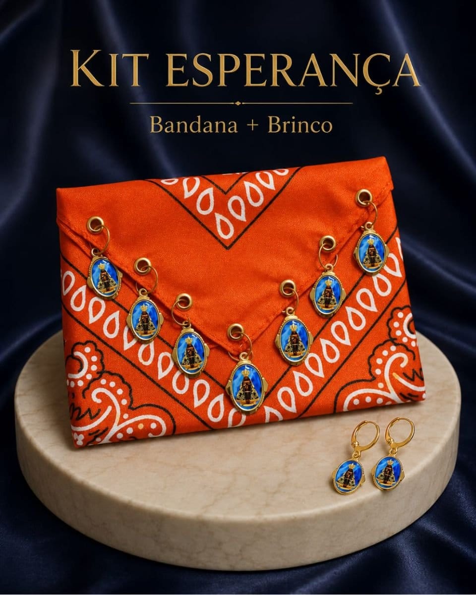 Bandana NOSSA SENHORA APARECIDA ( KIT ESPERANÇA ) - Foto 2
