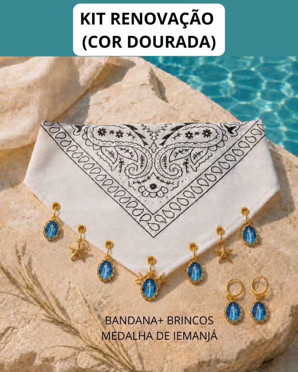 Bandana IEMANJÁ ( KIT RENOVAÇÃO ) - Foto 4