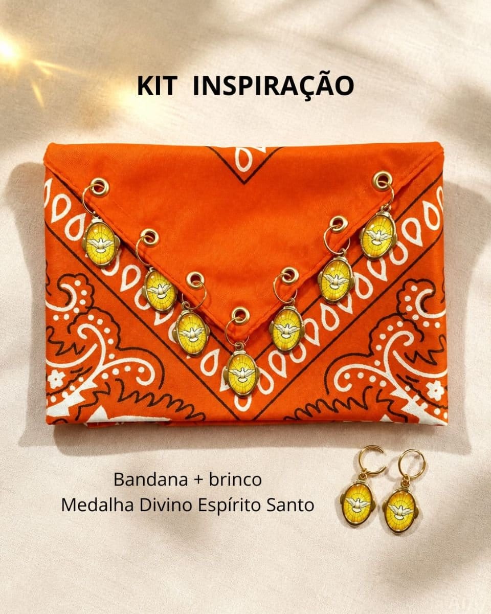 Bandana DIVINO ESPÍRITO SANTO ( KIT INSPIRAÇÃO ) - Foto 2