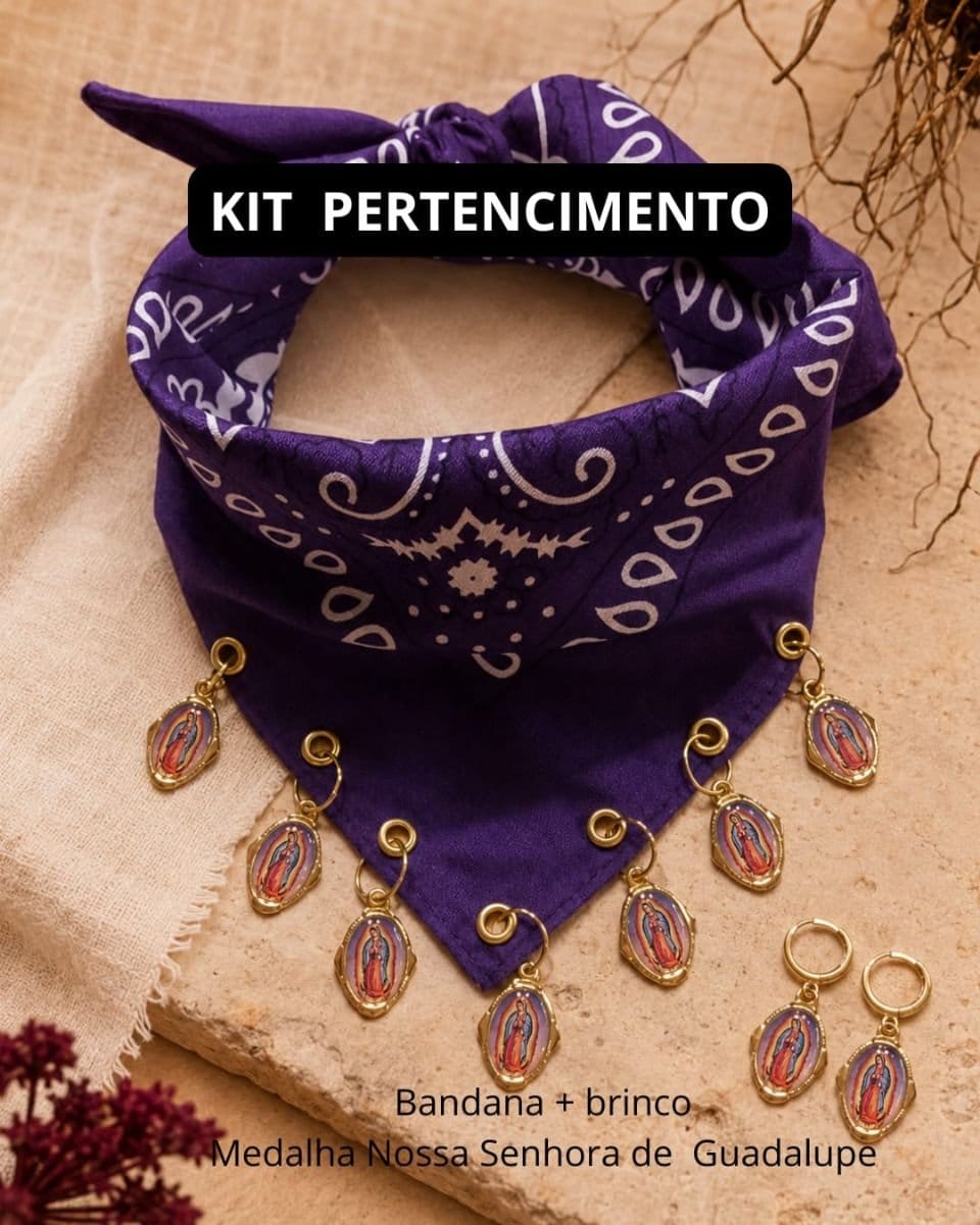 Bandana NOSSA SENHORA DE GUADALUPE ( KIT PERTENCIMENTO ) - Foto 2