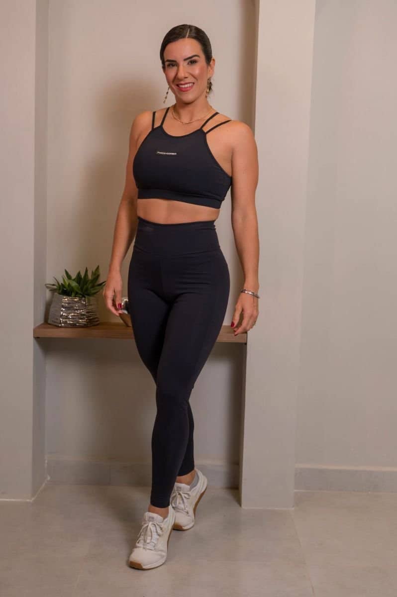 LEGGING EMPINA BUMBUM PRETA C/SILK