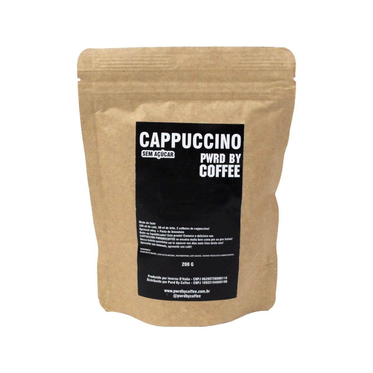 CAPPUCCINO PACOTE S/AÇUCAR 200G - Foto 1