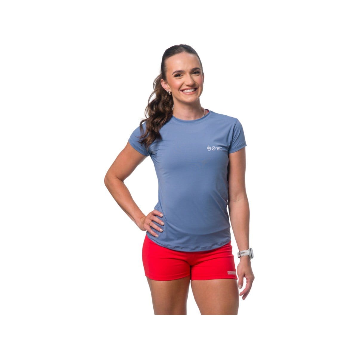 CAMISETA BABYLOOK AZUL PACIFICO "FOCUS" - Foto 1