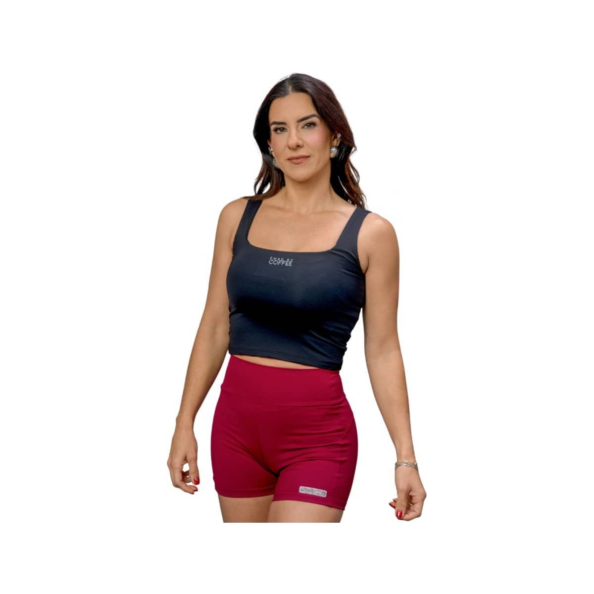 CROPPED DECOTE QUADRADO PRETO