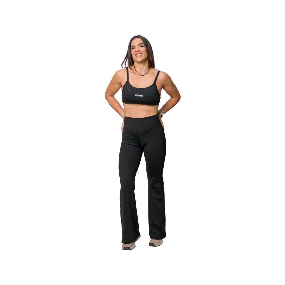 LEGGING FLARE BLACKOUT PRETA - Foto 3