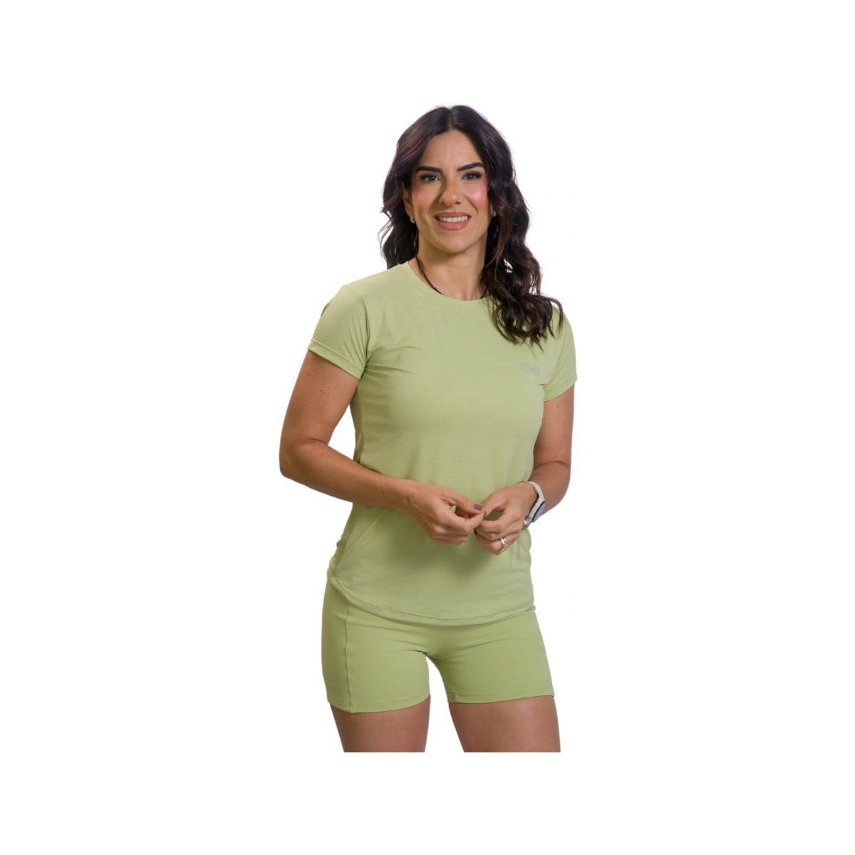 CAMISETA BABYLOOK PISTACHE - Foto 1