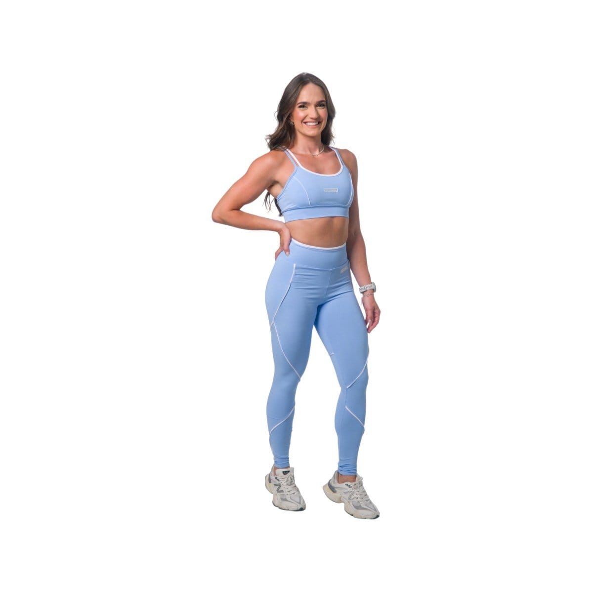 LEGGING C/ VIÉS AZUL SERENITY - Foto 1