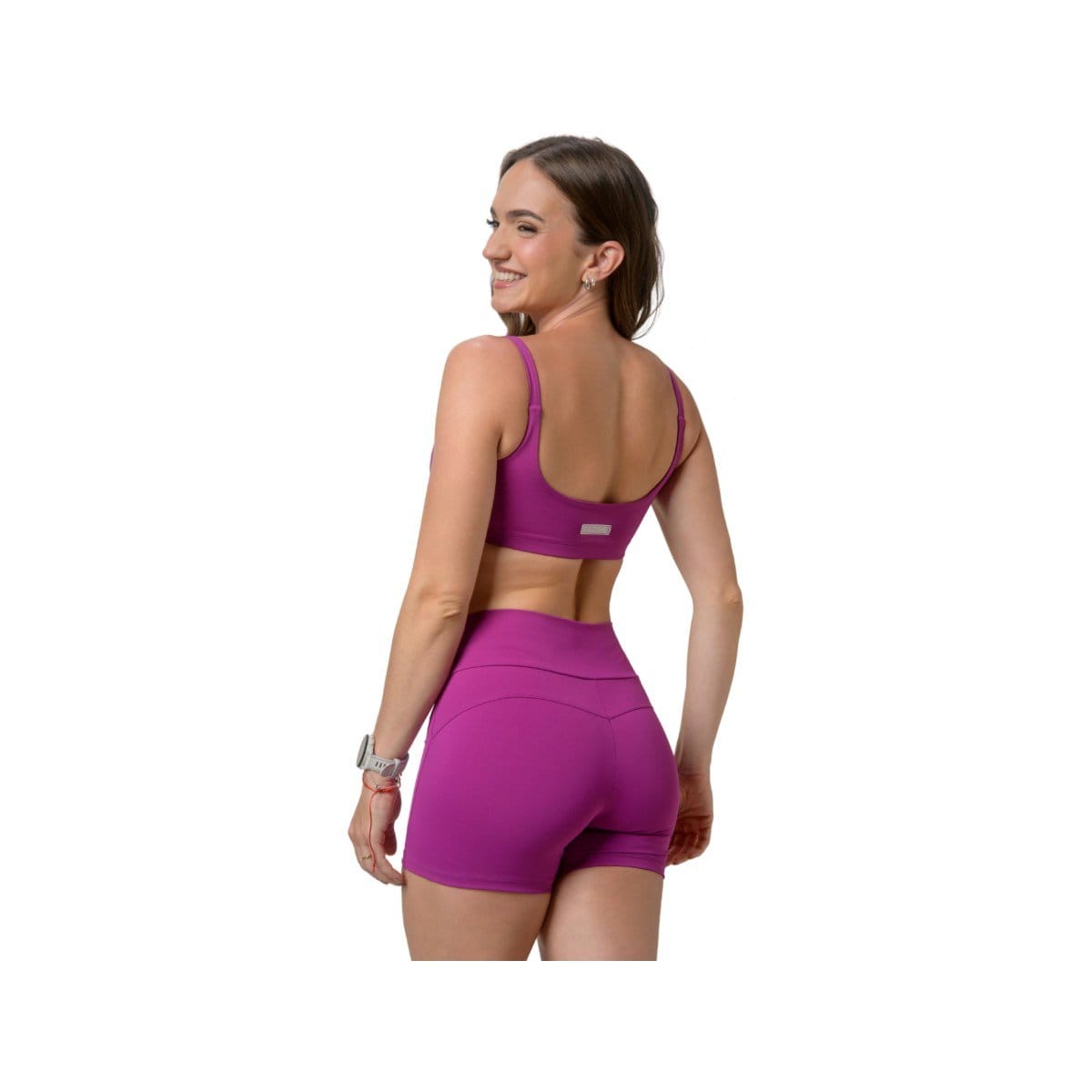 SHORTS EMPINA BUMBUM ROXO UVA - Foto 4