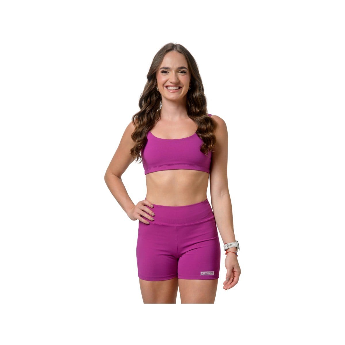 SHORTS EMPINA BUMBUM ROXO UVA - Foto 2