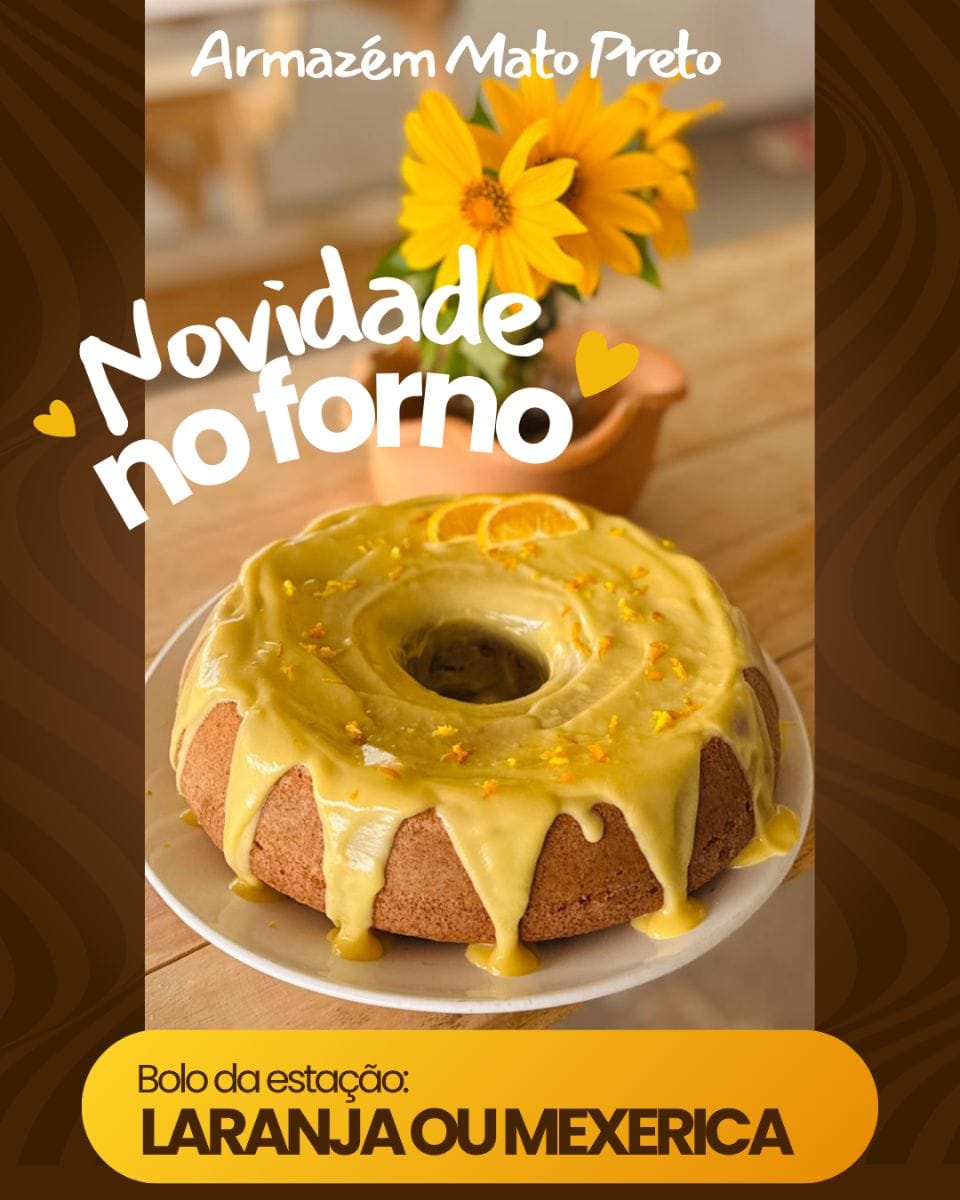 Bolo da estação: laranja ou mexerica - Foto 1