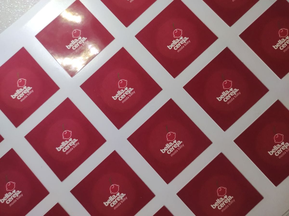 ADESIVO PERSONALIZADO 5X5 - 15 UNIDADES - Foto 2