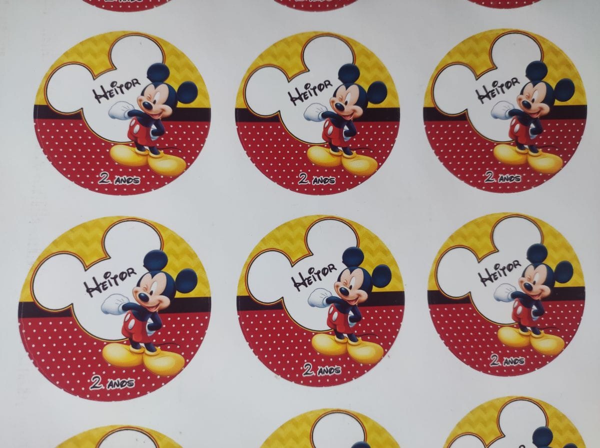 ADESIVO PERSONALIZADO 5X5 -15 UNIDADES - Foto 2