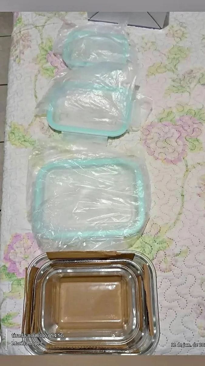 Conjunto de Potes de Vidro Herméticos - Foto 2