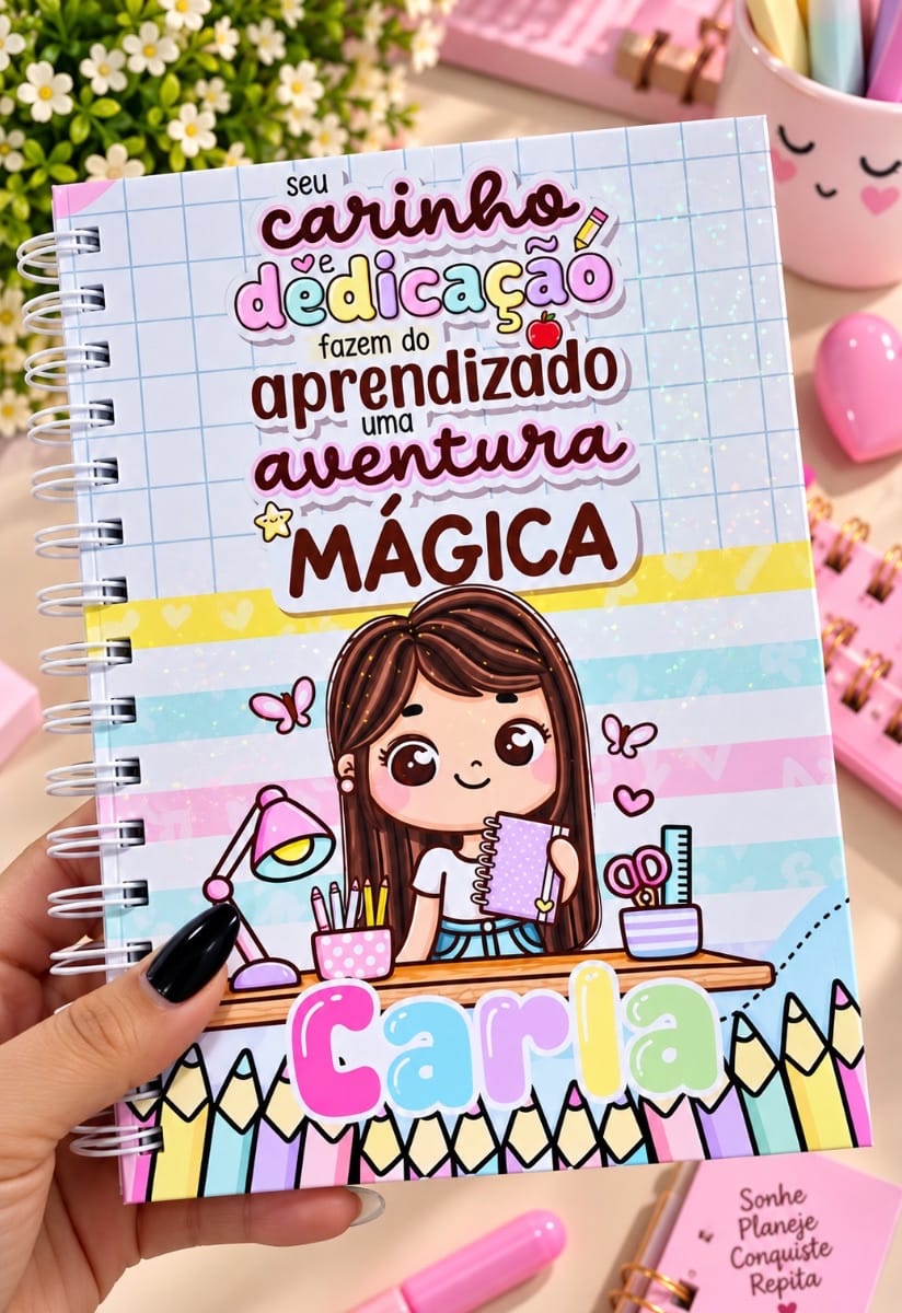 Agenda personalizada professores 90 páginas - Foto 1