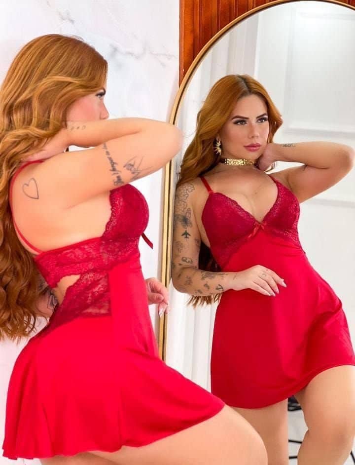 Camisola sensual vermelha