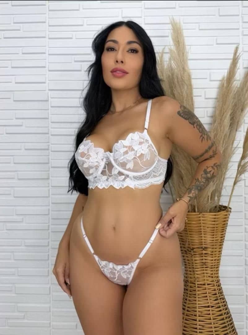 Lingerie sedução branca 🌪️