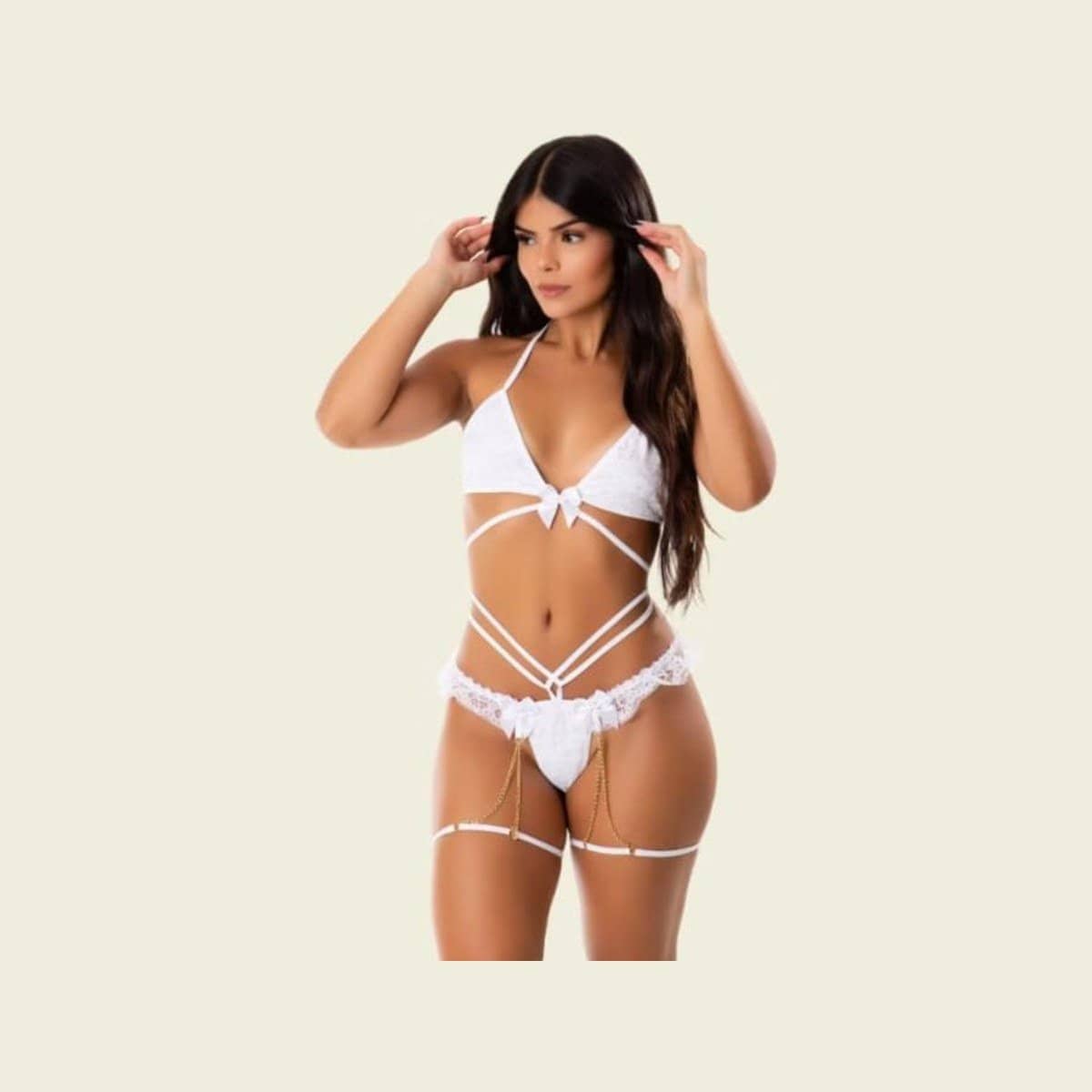 Lingerie babadeiro branca ❤️