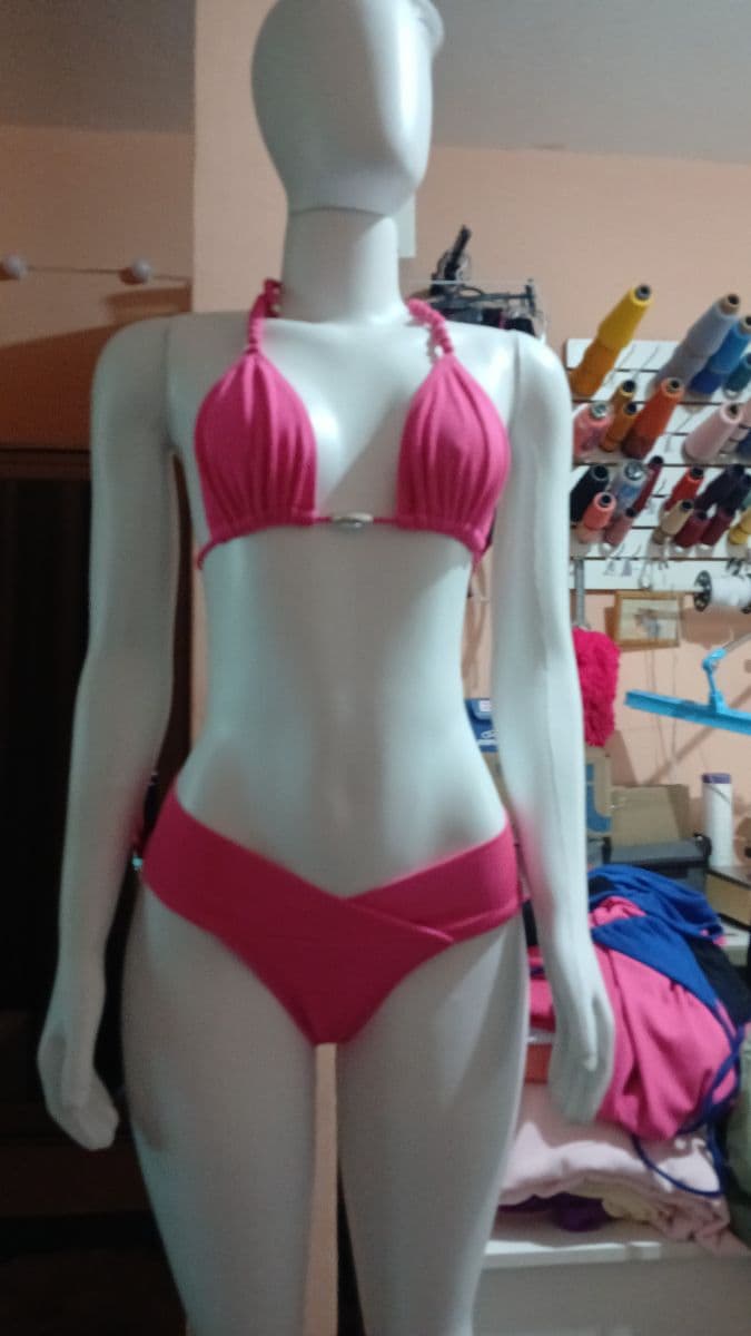 Biquini cortininha cos largo tantos m, g, gg