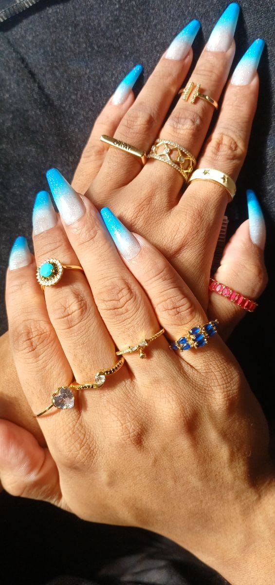 Anéis banhados a ouro 18k - Foto 1