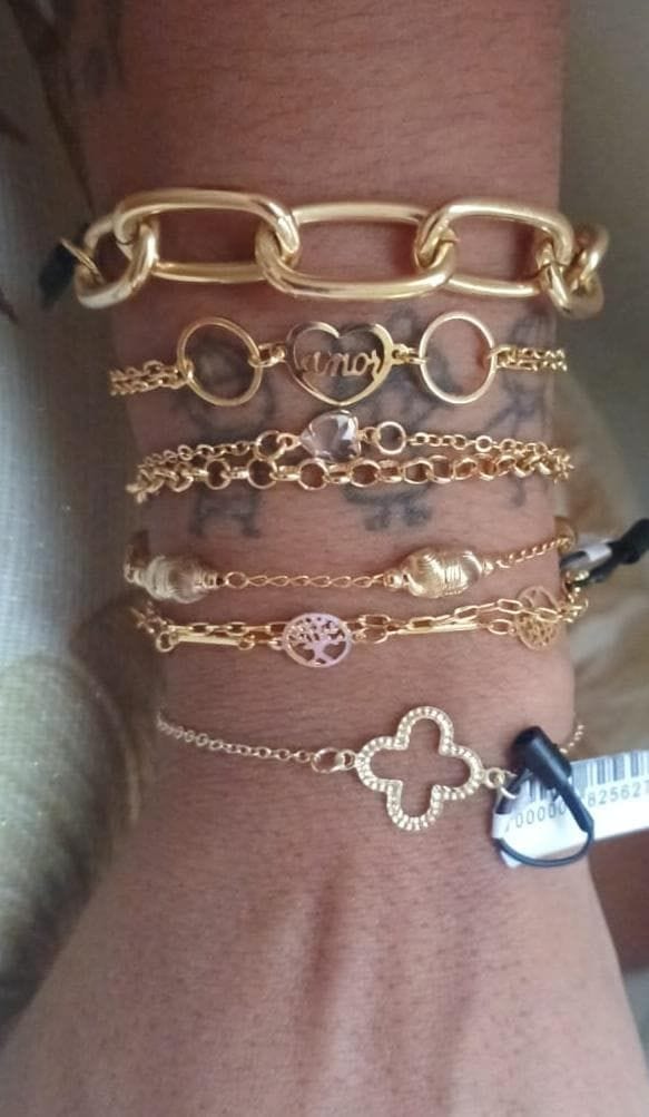 Pulseiras banhadas no ouro 18k - Foto 1