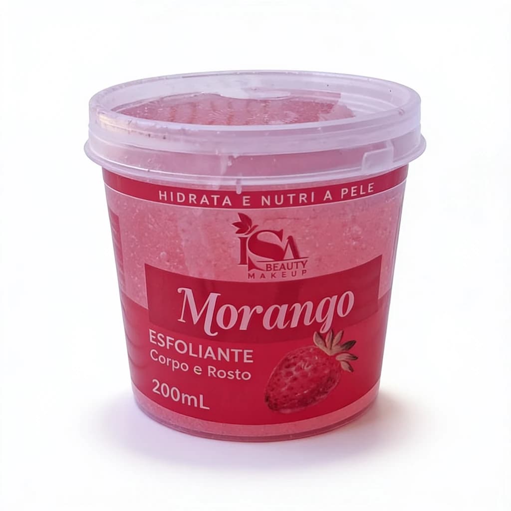 Esfoliante Corpo e Rosto Morango