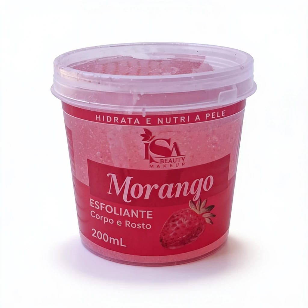 Esfoliante Corpo e Rosto Morango - Foto 1