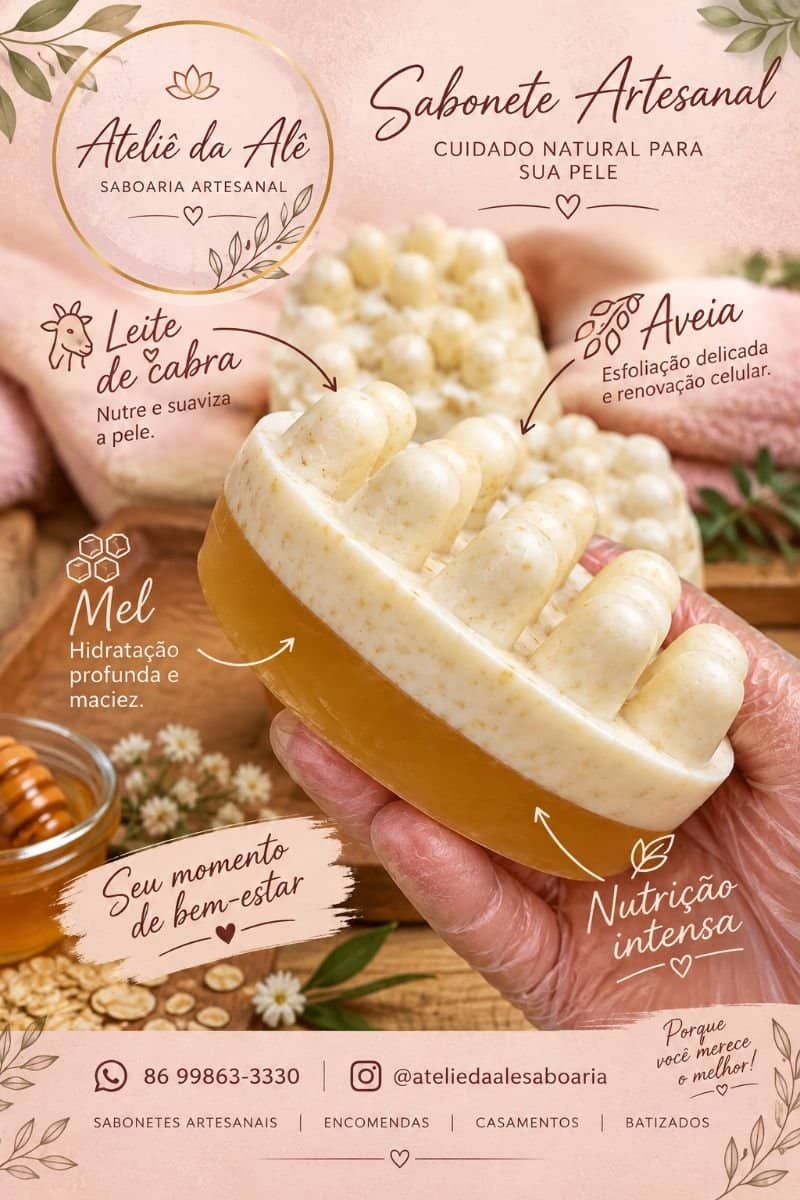 Sabobete massageador Aveia e Mel