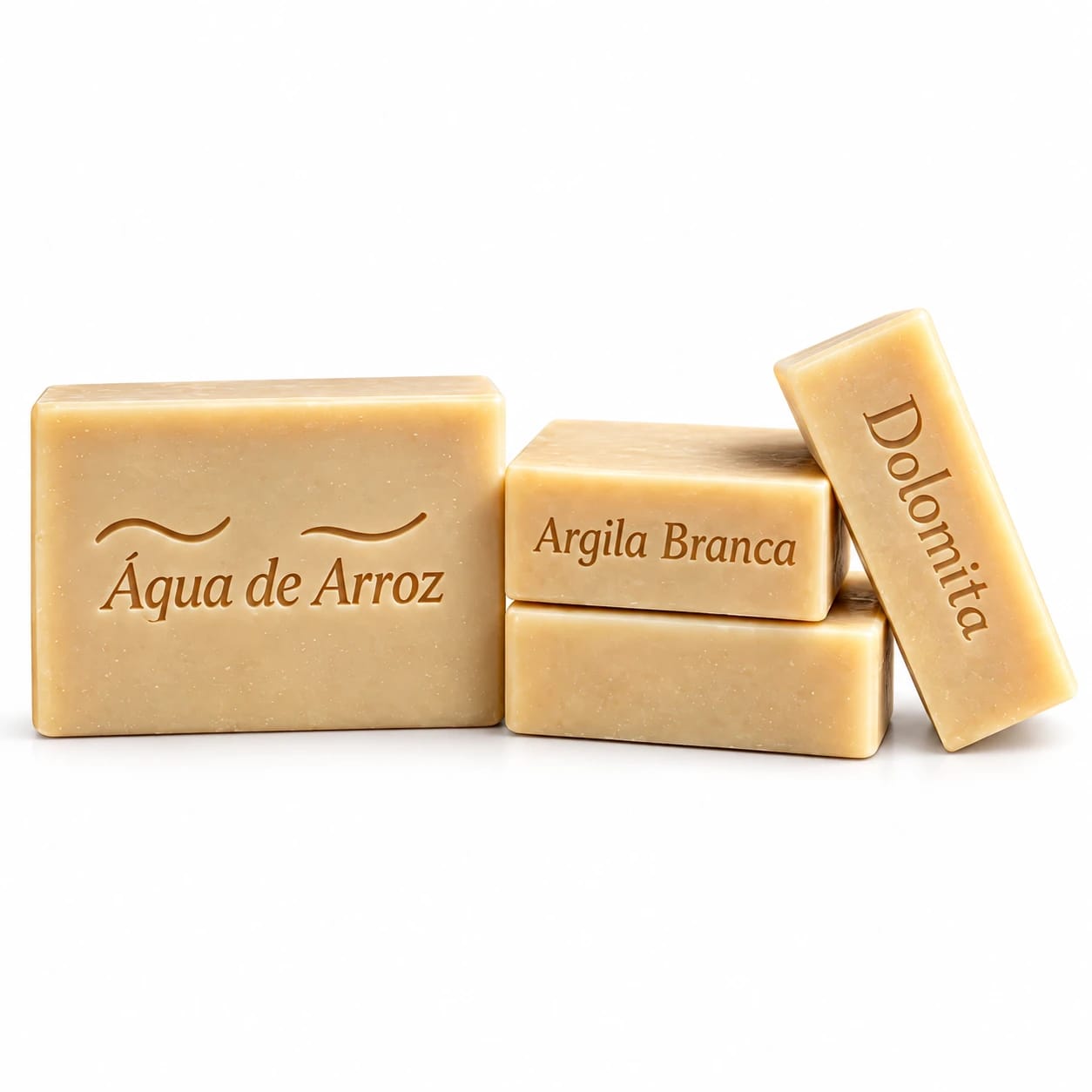Sabonetes de Água de Arroz, Argila Branca e Dolomita - Foto 1
