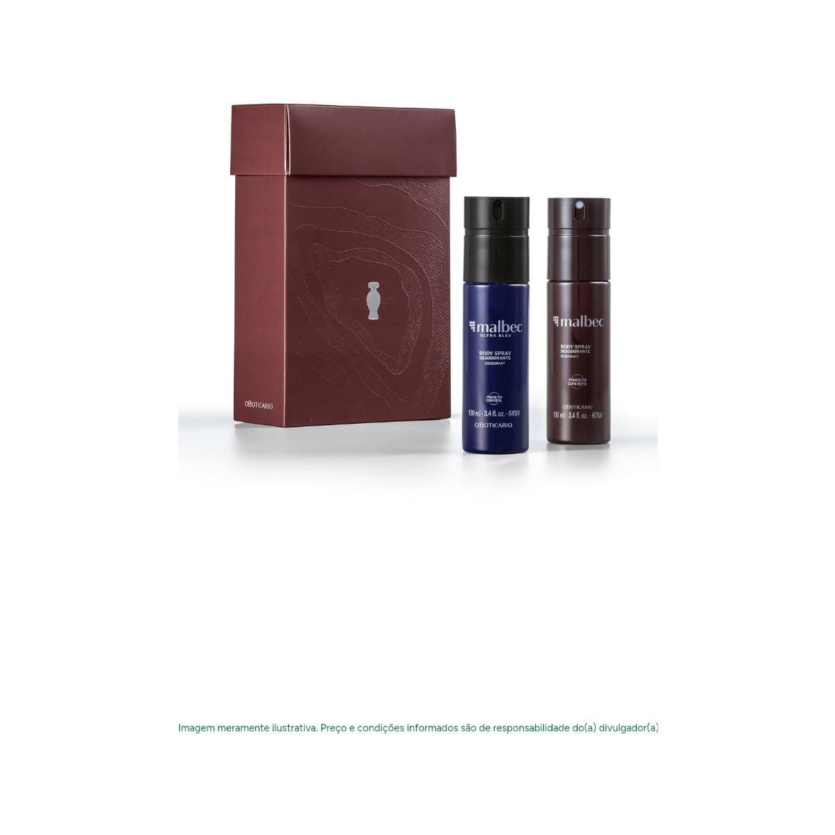 Kit presente Boby Sprays Malbec