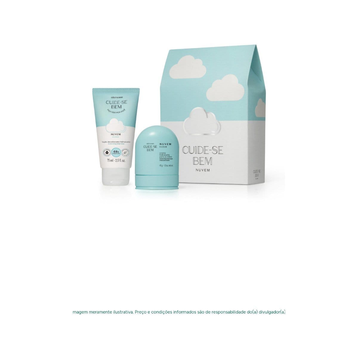 Kit presente cuide -se bem Nuvem ☁️ ( 2 item) - Foto 1