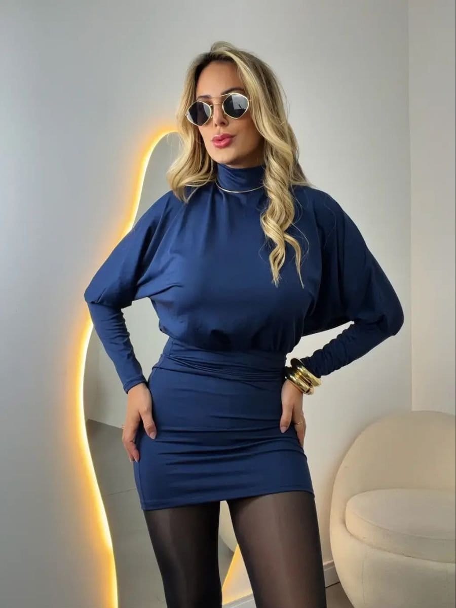 Vestido poliamida moda gringa abertura - Foto 3