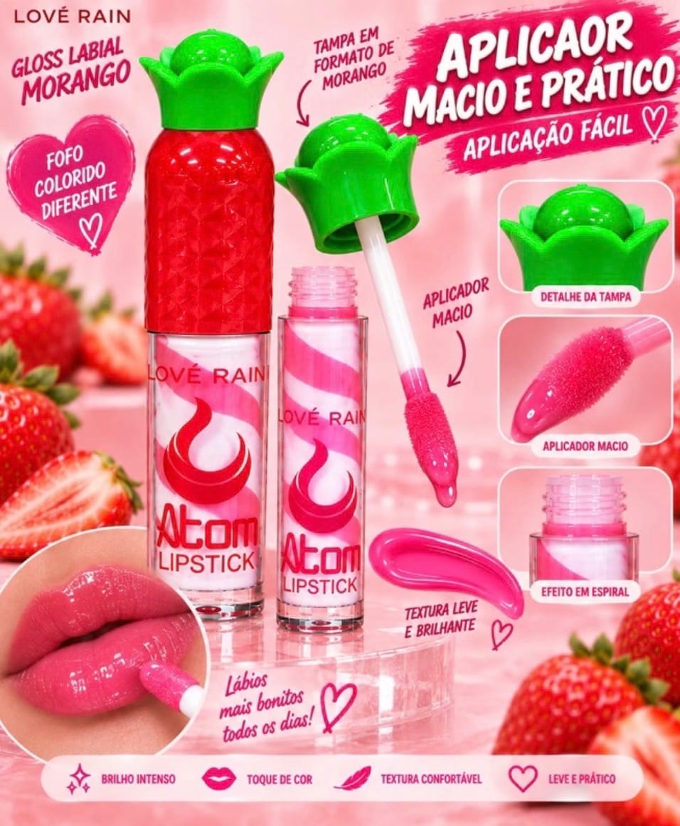 Lip gloss morango - Foto 1