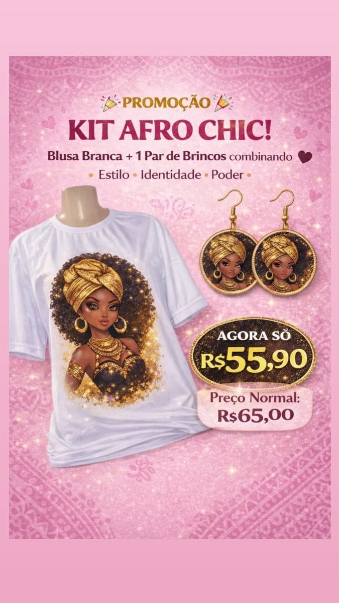 Conjunto Blusa e brinco - Foto 1