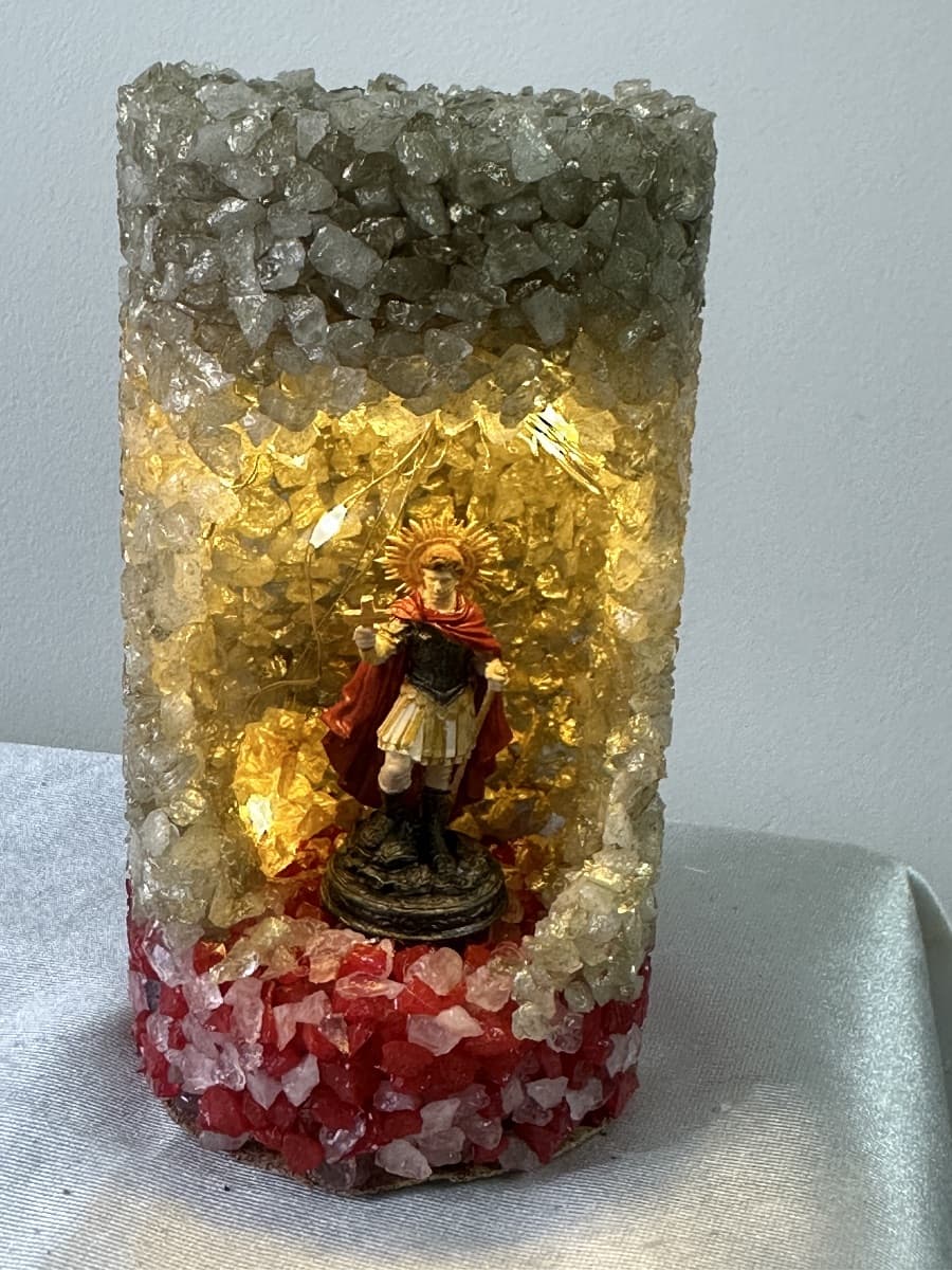Oratório luminária Santo Expedito