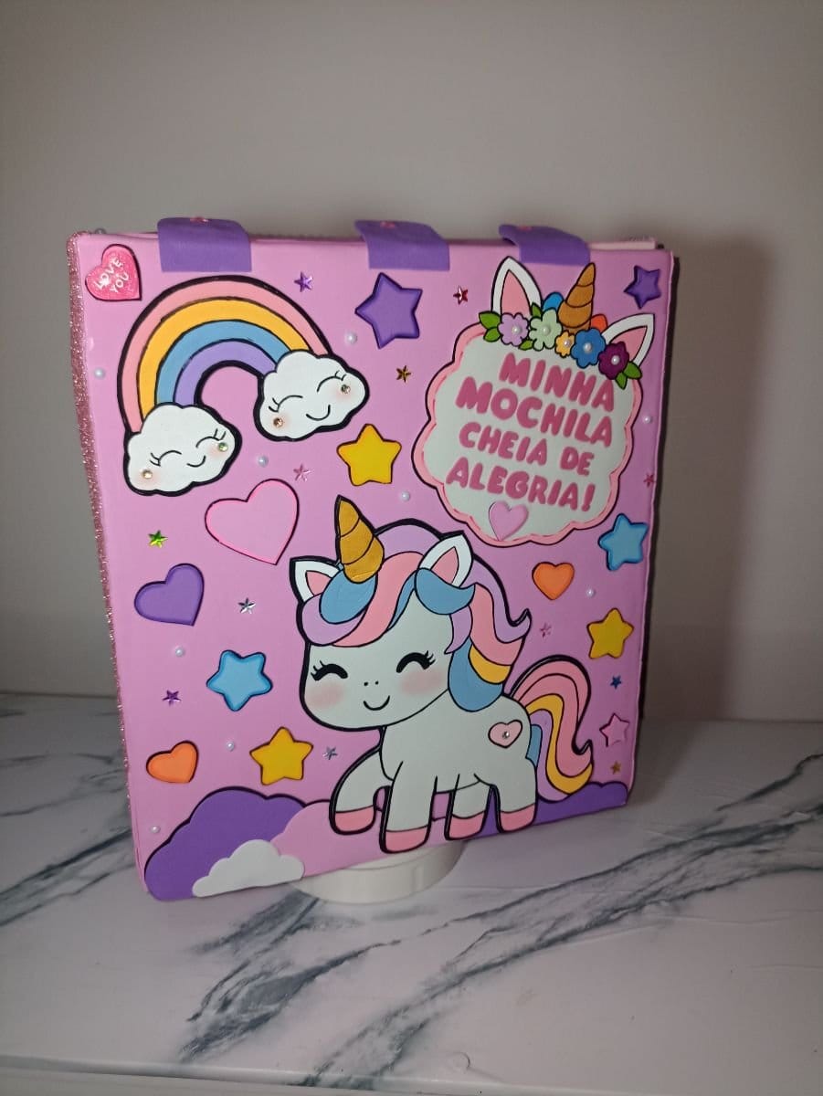 MOCHILA MALUCA "UNICÓRNIO" 🦄 - Foto 4